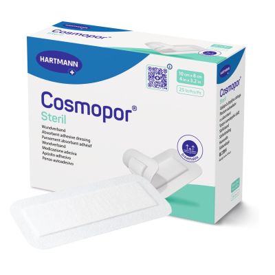 Cosmopor® White Adhesive Dressing, 3-1/8 x 4 Inch