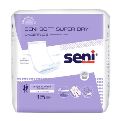 Seni® Soft Super Dry Underpads, Level 3 Absorbency