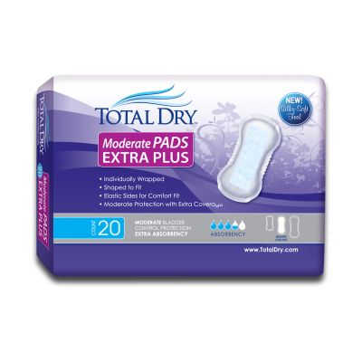TotalDry™ Moderate Extra Bladder Control Pad, 13¾-Inch Length