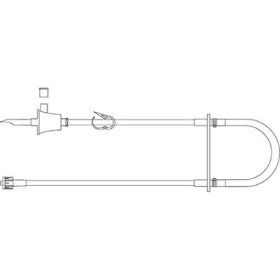 TUBING SET, IV PUMP (10/PK) SGL LEAD HIGH VOLUME