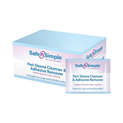 Safe N Simple™ Adhesive Remover, 5 x 7 Inch Wipe