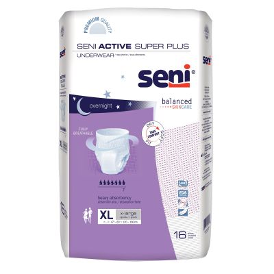 Seni® Active Super Plus Overnight Heavy Absorbent Underwear, Extra Large