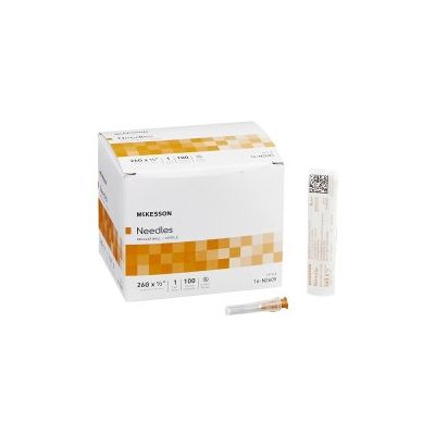 Hypodermic Needle McKesson 1/2 Inch Length 26 Gauge Regular Wall Without Safety