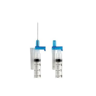 Safety Hypodermic Needle EasyPoint® 1 Inch Length 23 Gauge Regular Wall Retractable Safety Needle