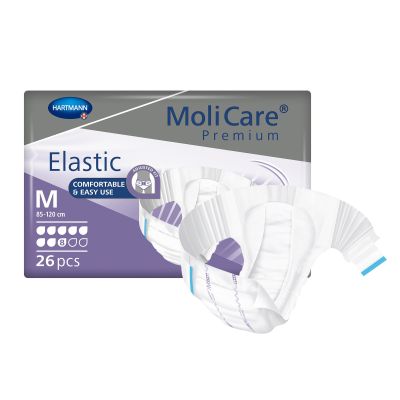 MoliCare® Premium Elastic 8 Drop Absorbency Incontinence Briefs, Medium