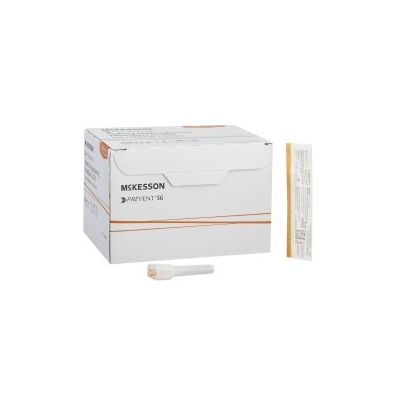 Safety Hypodermic Needle McKesson Prevent SG 1 Inch Length 25 Gauge Thin Wall Sliding Safety Needle