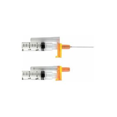Safety Hypodermic Needle EasyPoint® 1/2 Inch Length 30 Gauge Regular Wall Retractable Safety Needle