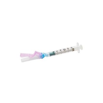 Safety Hypodermic Needle Eclipse™ 1-1/2 Inch Length 23 Gauge Thin Wall Hinged Safety Needle