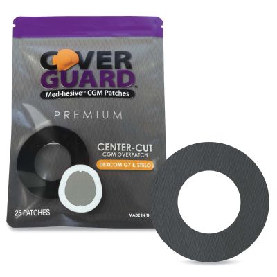 OVERPATCH, CVRGRD CTR CUT F/D EXCOM G7 BLK (25/CT 150CT/CS)
