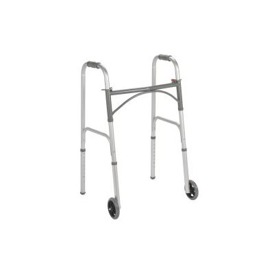 drive™ Dual Release Folding Walker with Wheels