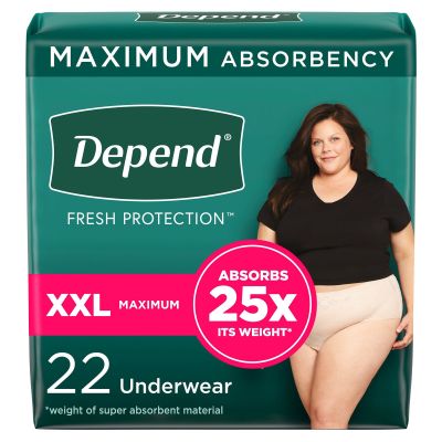 Depend® Fresh Protection™ Women's Maximum Absorbency Underwear, 2X-Large