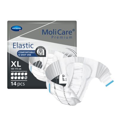 MoliCare® Premium Elastic 10 Drop Absorbency Incontinence Briefs, X-Large