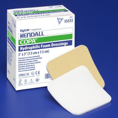 Kendall™ Foam Island Foam Dressing, 8 x 8 Inch