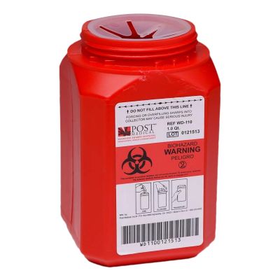CONTAINER, SHARPS RED 1QT (24/CS)
