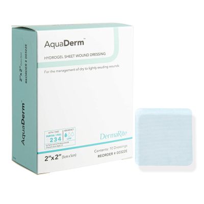 AquaDerm™ Hydrogel Wound Dressing, 2 x 2 Inch