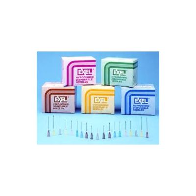 Hypodermic Needle EXELInt® 3/4 Inch Length 22 Gauge Regular Wall Without Safety