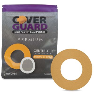 OVERPATCH, CVR GRD CTR CUT F/DEXCOM G7 TAN (25/CT 150CT/CS)
