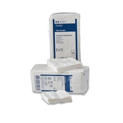 Curity™ Nonwoven Sponge, 3 x 3 Inch, 4-Ply