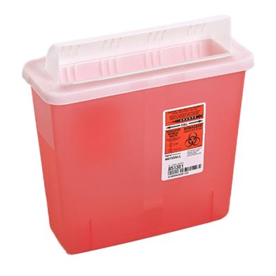 CONTAINER, SHARPS RED 5QT OPN (20/CS)