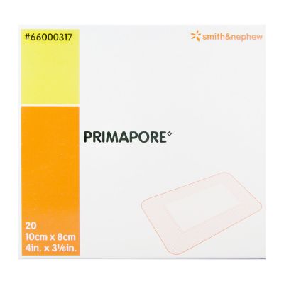 Primapore Adhesive Dressing, 8 x 10 Centimeter
