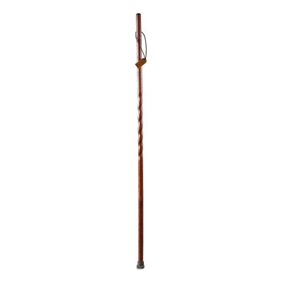 Brazos™ Twisted Oak Trekker Handcrafted Walking Stick, Red, 55-Inch