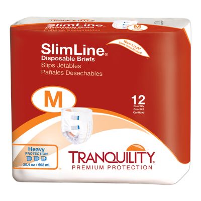 Tranquility® SlimLine® Heavy Protection Incontinence Brief, Medium