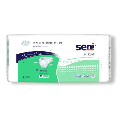Seni® Super Plus Overnight Heavy to Severe Absorbency Incontinence Brief, Medium