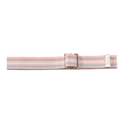 Posey® Gait Belt, Nickel Buckle, Pastel Striped, 54-Inch Length