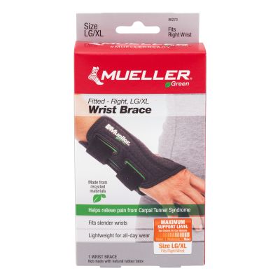 WRIST BRACE, FITTED GREENLINE RT LG/XLG