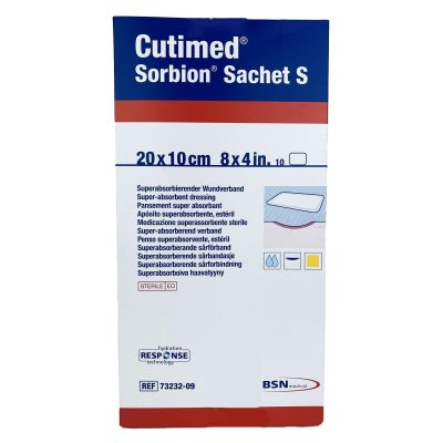 Cutimed® Sorbion® Sachet S Gelling Fiber Wound Dressing, 4 x 8 Inch