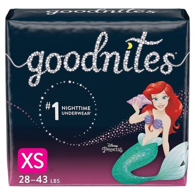 Goodnites® Girls Heavy Absorbency Nighttime Underwear, Extra Small