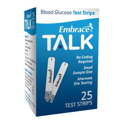Omnis Health Embrace® Talk Blood Glucose Test Strips