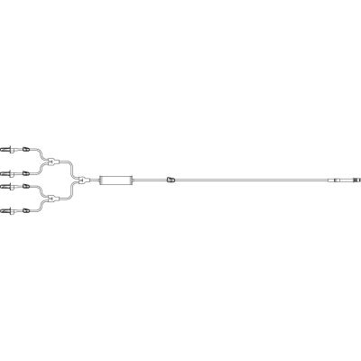 Urology Irrigation Set 245 mL 0.280 Inch ID 85 Inch 4 Lead