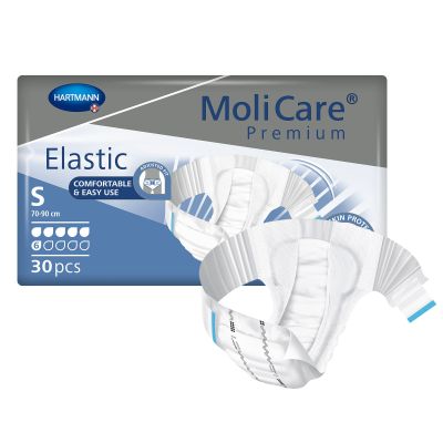 MoliCare® Premium Elastic 6 Drop Absorbency Incontinence Briefs, Small