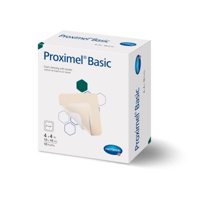 DRESSING, WND PROXIMEL BASIC FM W/BRDR 4X4" (10/BX 6BX/CS)