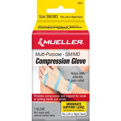 GLOVE, COMPRESSION SINGLE BGE SM/MED