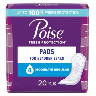 Poise® Bladder Control Pads, Adult Women, Disposable