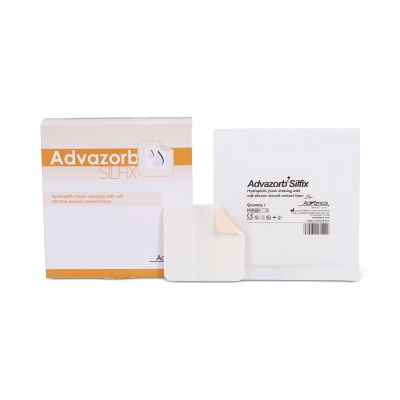 Advazorb Silfix® Nonadhesive without Border Silicone Foam Dressing, 4 x 4 Inch