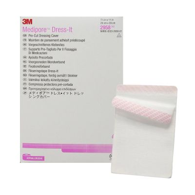3M™ Medipore™ Cloth Dressing Retention Tape, 7-7/8 x 11 Inch, White