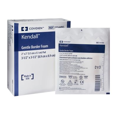 Kendall™ Gentle Foam, 5.1 x 5.1 centimeter pad, 8.9 x 8.9 centimeter