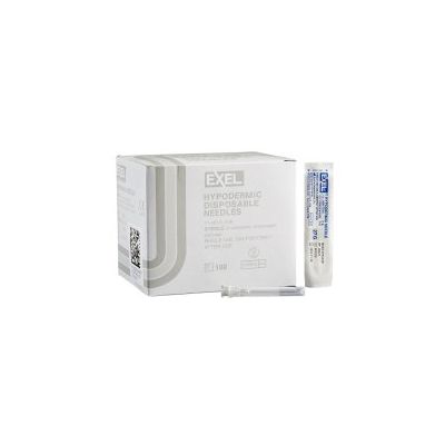 Hypodermic Needle EXELInt® 1-1/4 Inch Length 27 Gauge Regular Wall Without Safety