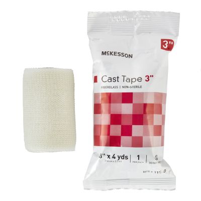 McKesson White Cast Tape, 3 Inch x 4 Yard