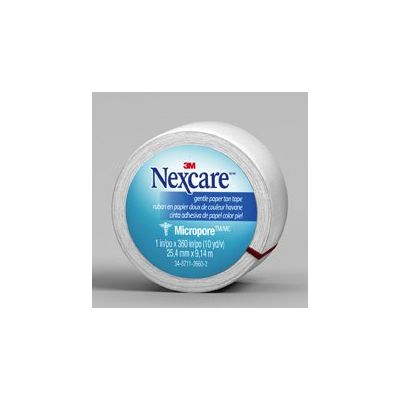 3M™ Nexcare™ Micropore™ Paper Medical Tape, 1 Inch x 10 Yard, White
