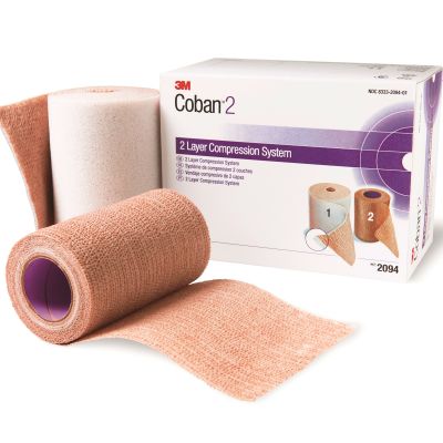 3M™ Coban™ 2 Closure Two-Layer Compression Bandage System, 10 cm x 47 meters