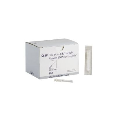 Hypodermic Needle PrecisionGlide™ 1/2 Inch Length 27 Gauge Thin Wall Without Safety