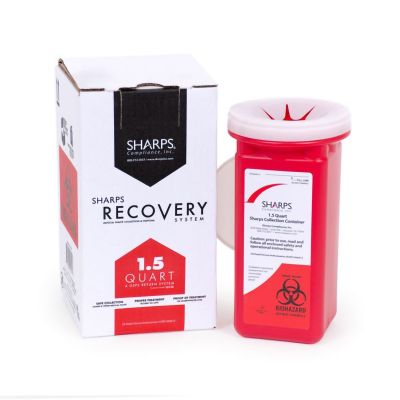 CONTAINER, SHARPS MAILBACK RECOVERY SYS 1.5 QT (12/CS)