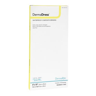 DermaDress™ Composite Dressing, 4 x 10 Inch