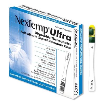 THERMOMETER, ORAL NEXTEMP ULTRSNGL-USE DISP (100/BX 20BX/CS
