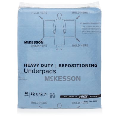 McKesson Heavy-Duty Repositioning Underpads, 30 x 42 Inch