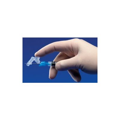 Safety Hypodermic Needle Magellan™ 1-1/2 Inch Length 19 Gauge Regular Wall Sliding Safety Needle